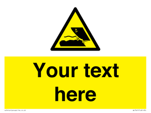 Custom Warning submerged objects in watercraft areas